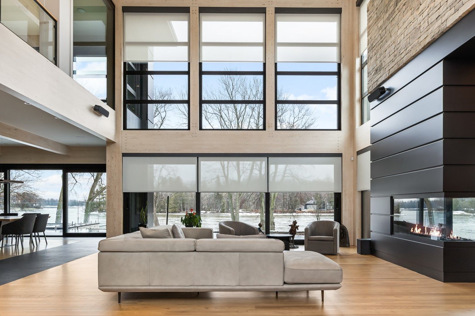 Woman giving a presentation in a conference room