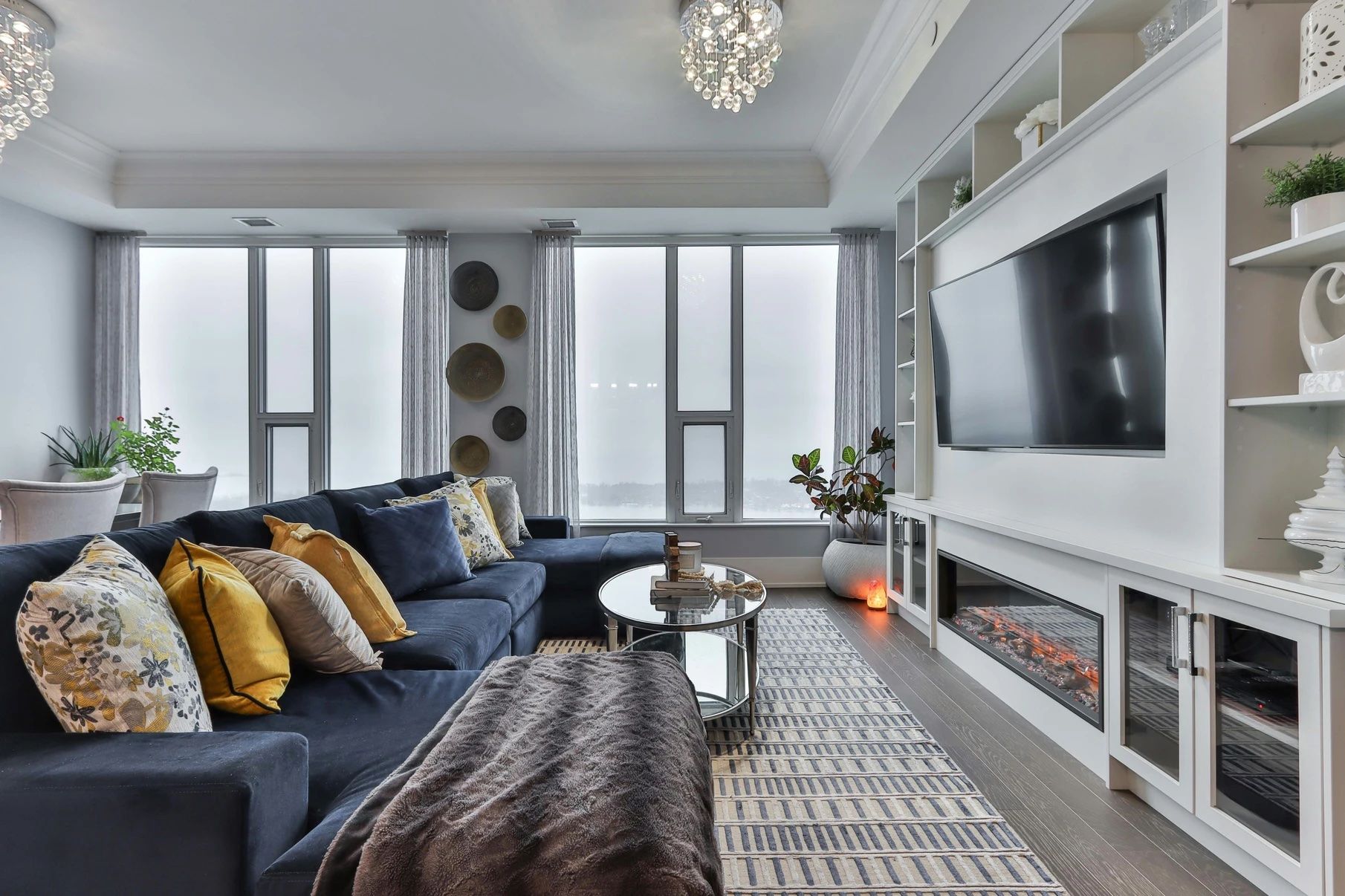 Living room with TV